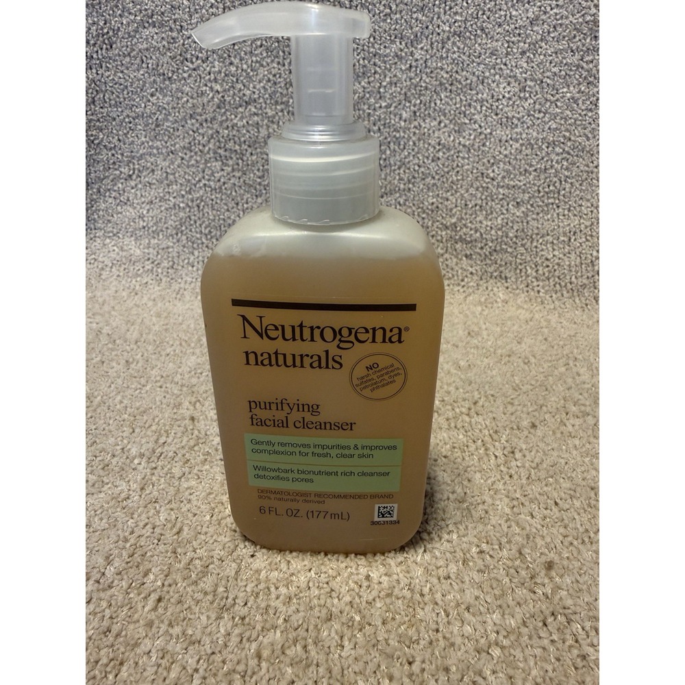 Neutrogena Naturals Purifying Daily Facial Cleanser Face‎ Wash 6 fl oz NEW